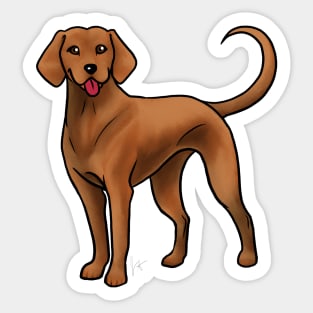 Dog - Redbone Coonhound - Red Sticker